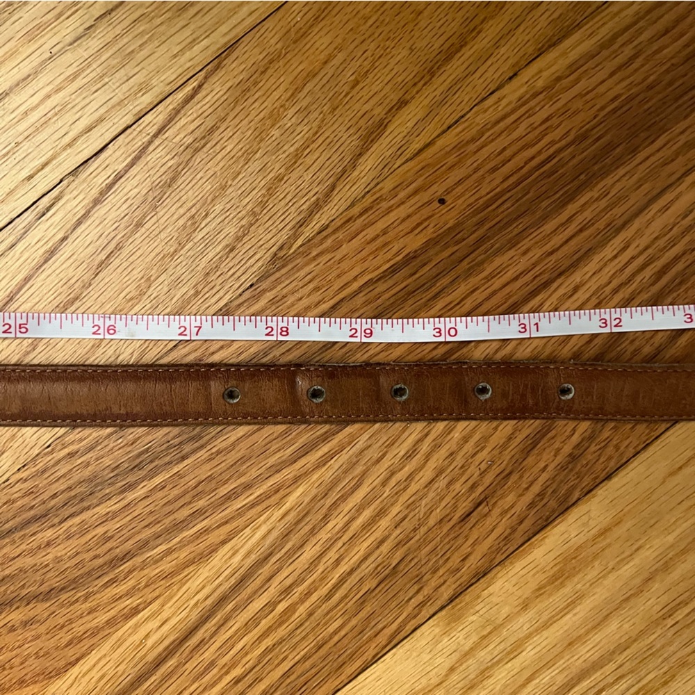 Coach British Tan Skinny Leather Belt #2800 - Picture 13 of 14